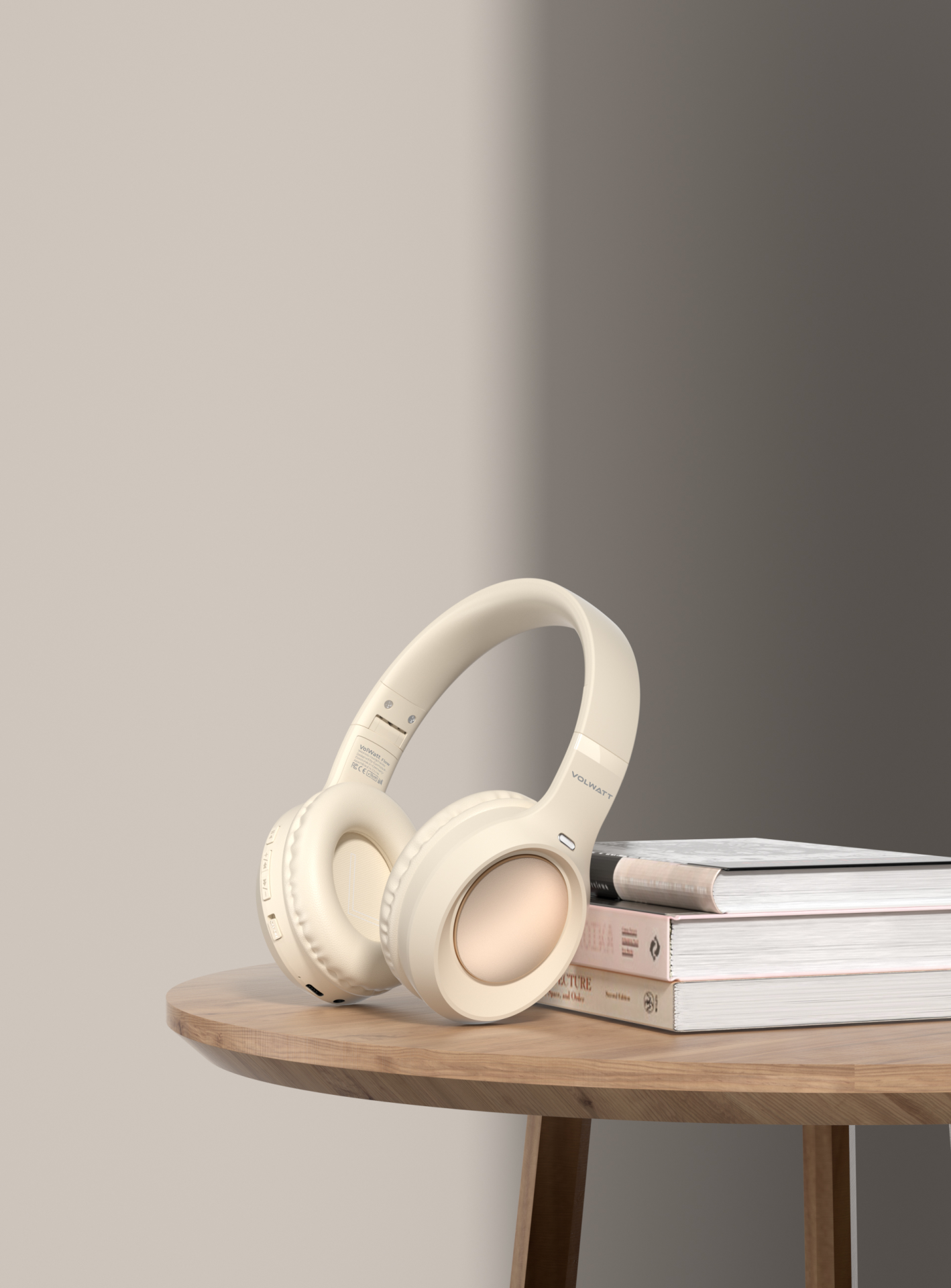 Tai nghe chụp tai không dây Volwatt Flow – Tai nghe Bluetooth chụp tai | AUX + Bluetooth | Pin 200mAh | Bluetooth 5.4 + EDR