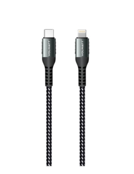 Cáp sạc siêu nhanh (Type C-L 27w) dây dù đen