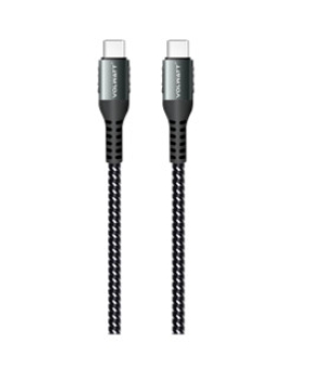 Cáp sạc nhanh (Type C-C 240w) dây dù đen